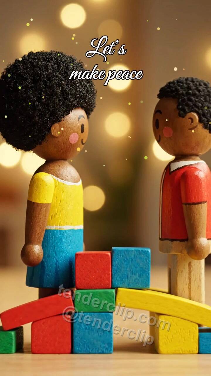 Let’s make peace: blocks make a small bridge
