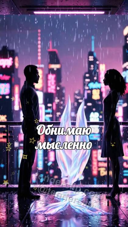 Обнимаю мысленно: один шарф обнимает двоих