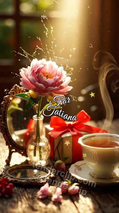 For Tatiana: flower wakes up first