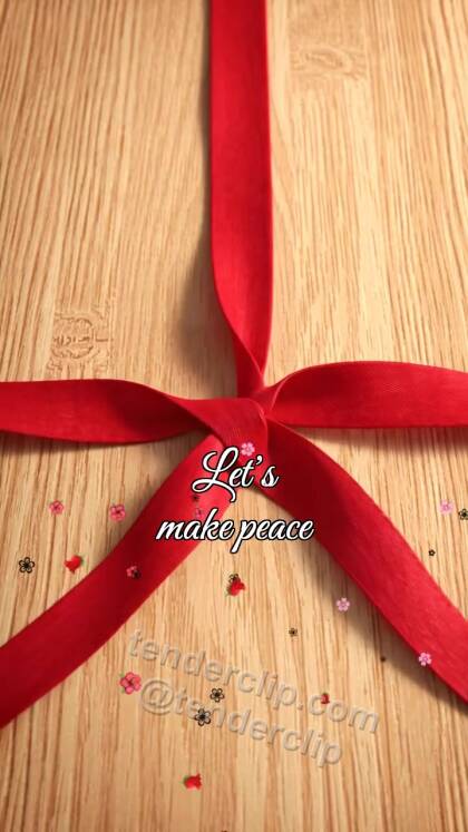 Let’s make peace: torn ribbon ties again