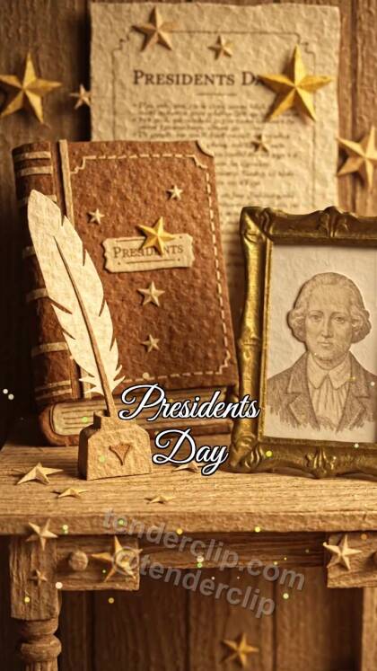 Presidents Day: photo frame straightens itself