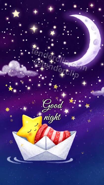 Good night: Moon Boat