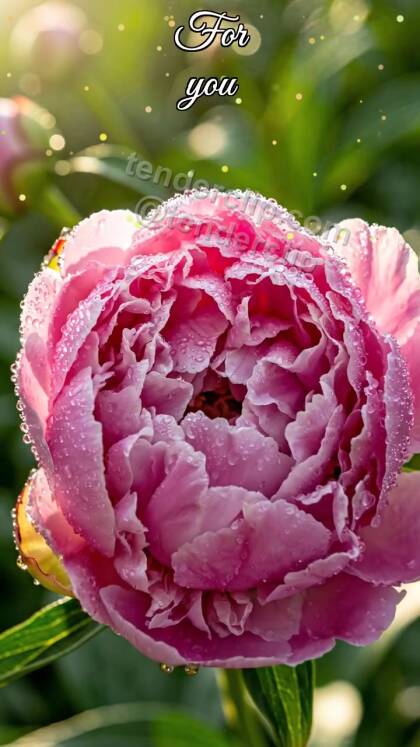 For you: flower bud opens