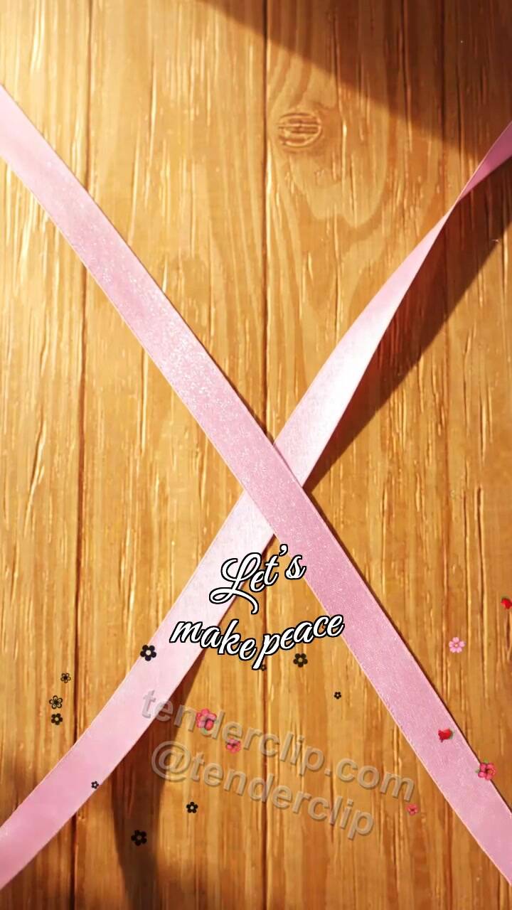 Let’s make peace: torn ribbon ties again