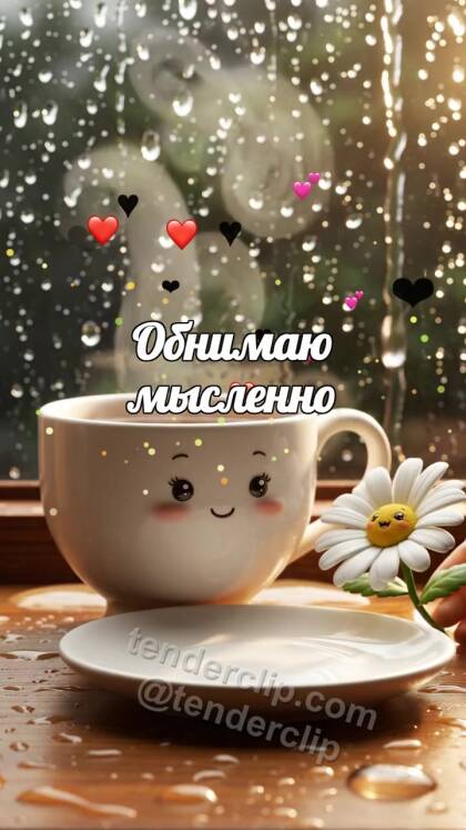 Обнимаю мысленно: одна чашка ждёт вторую