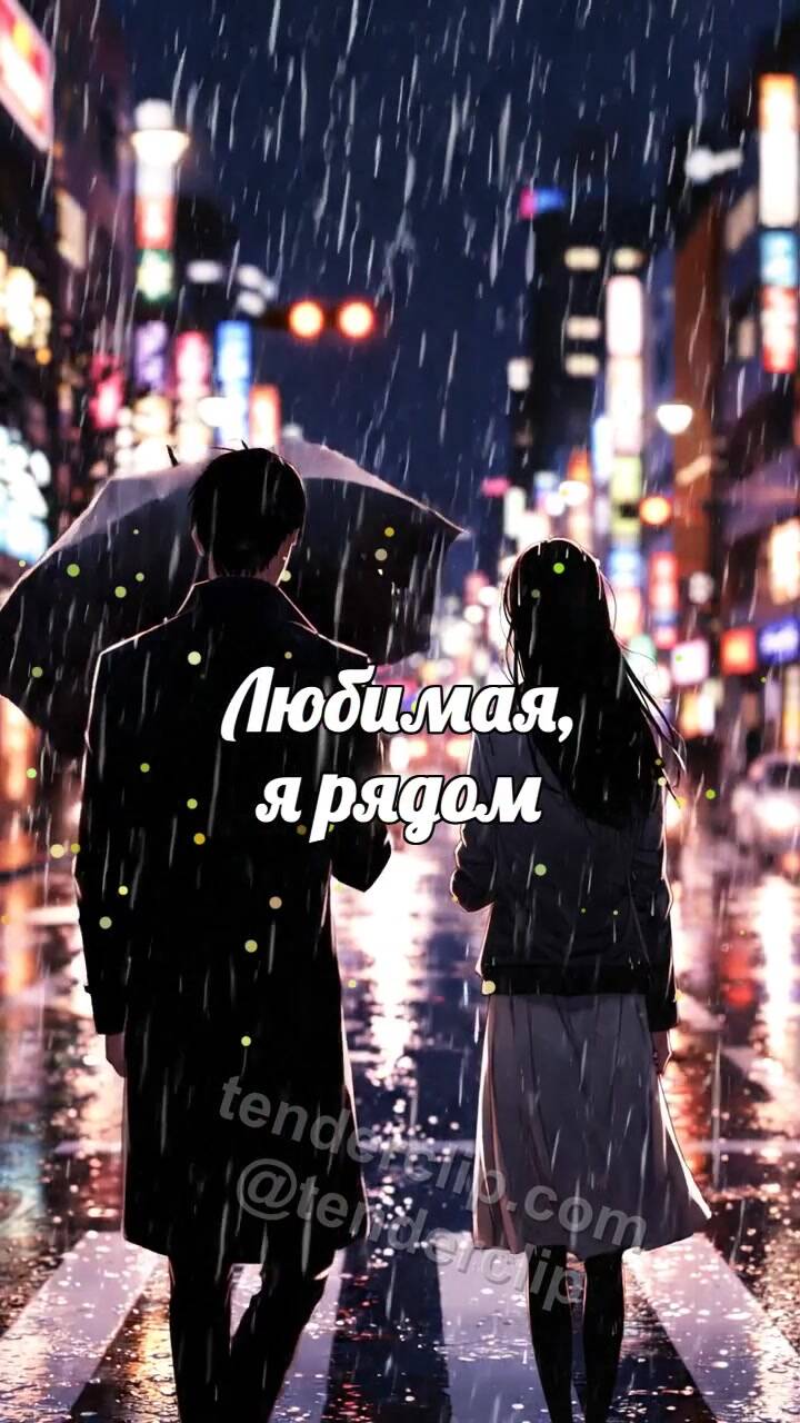 Любимая, я рядом: мужчина закрывает женщину от дождя