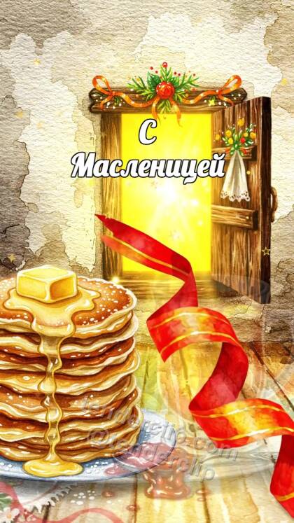 С Масленицей: маленькая дверца открывается