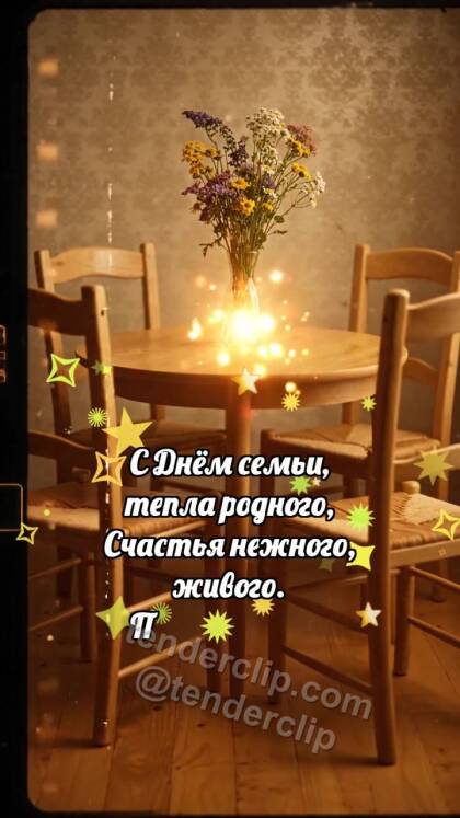 С днём семьи: Стулья собирают круг