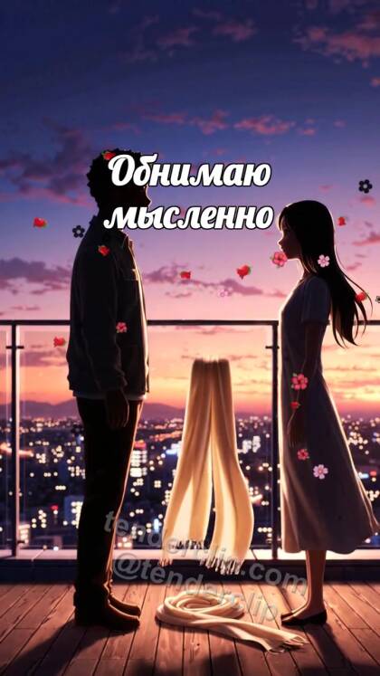 Обнимаю мысленно: один шарф обнимает двоих