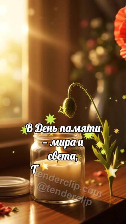 С Днём памяти: Мак касается свечи