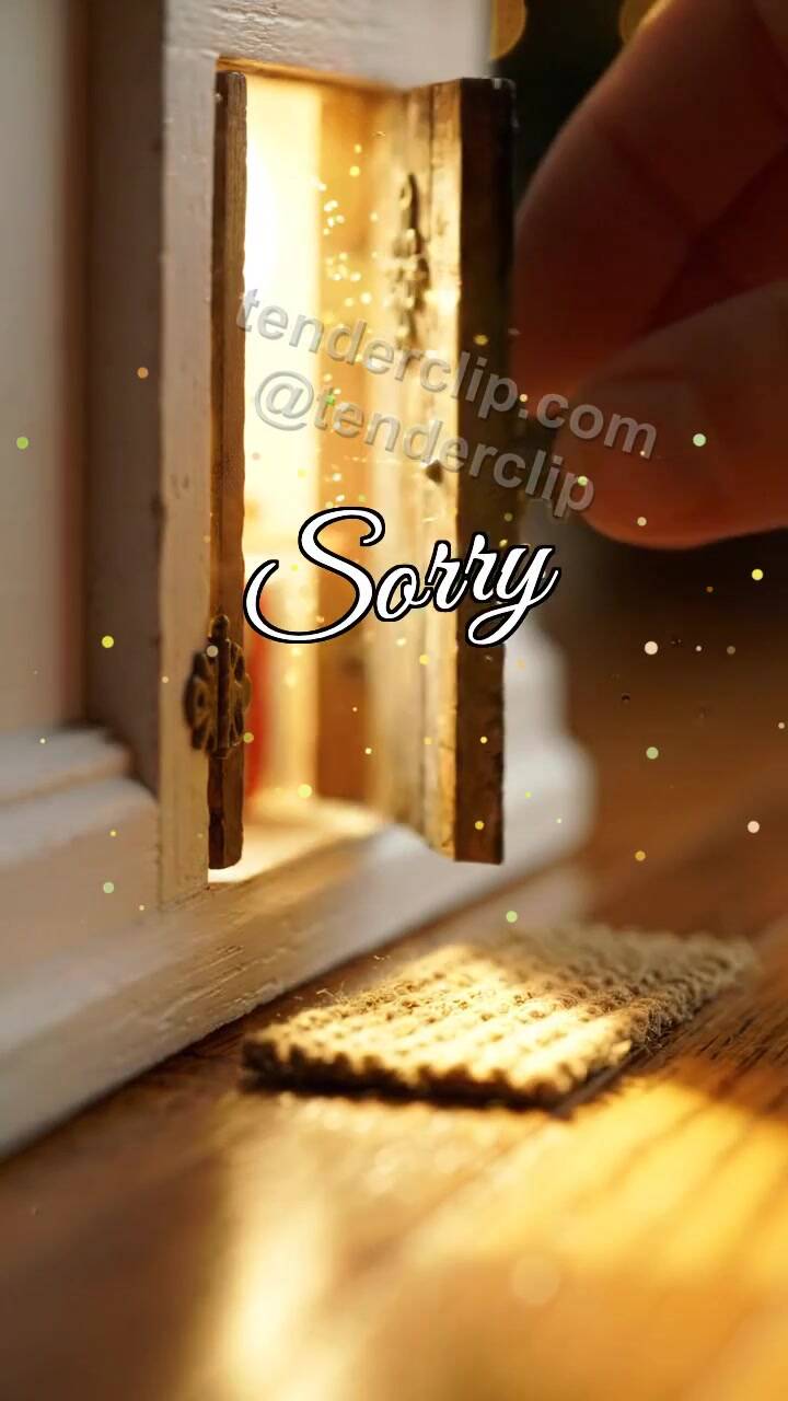 Sorry: little door opens warm light