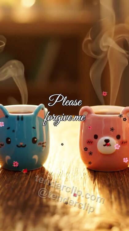Please forgive me: two cups come together again