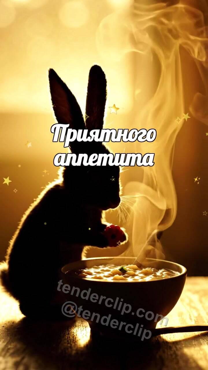 Приятного аппетита: зайчонок приносит ягоду к каше