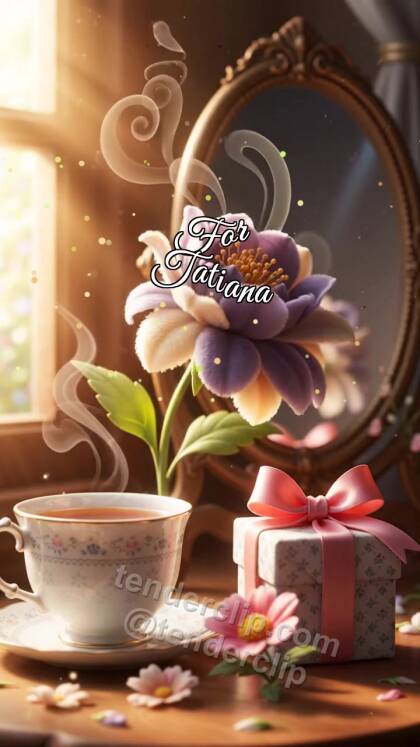 For Tatiana: flower is offered forward