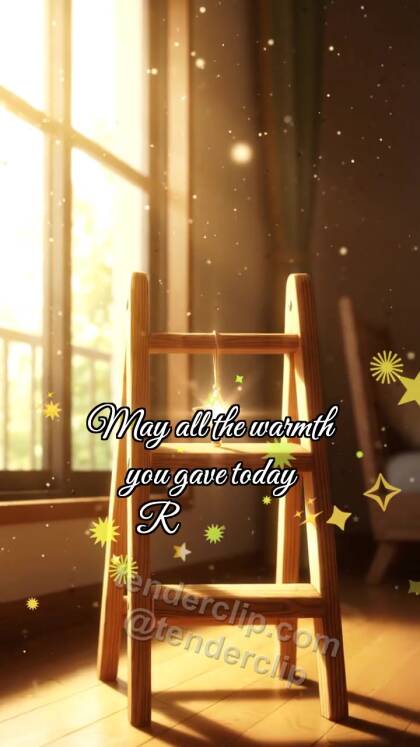 Thank you: Ladder Holds Star