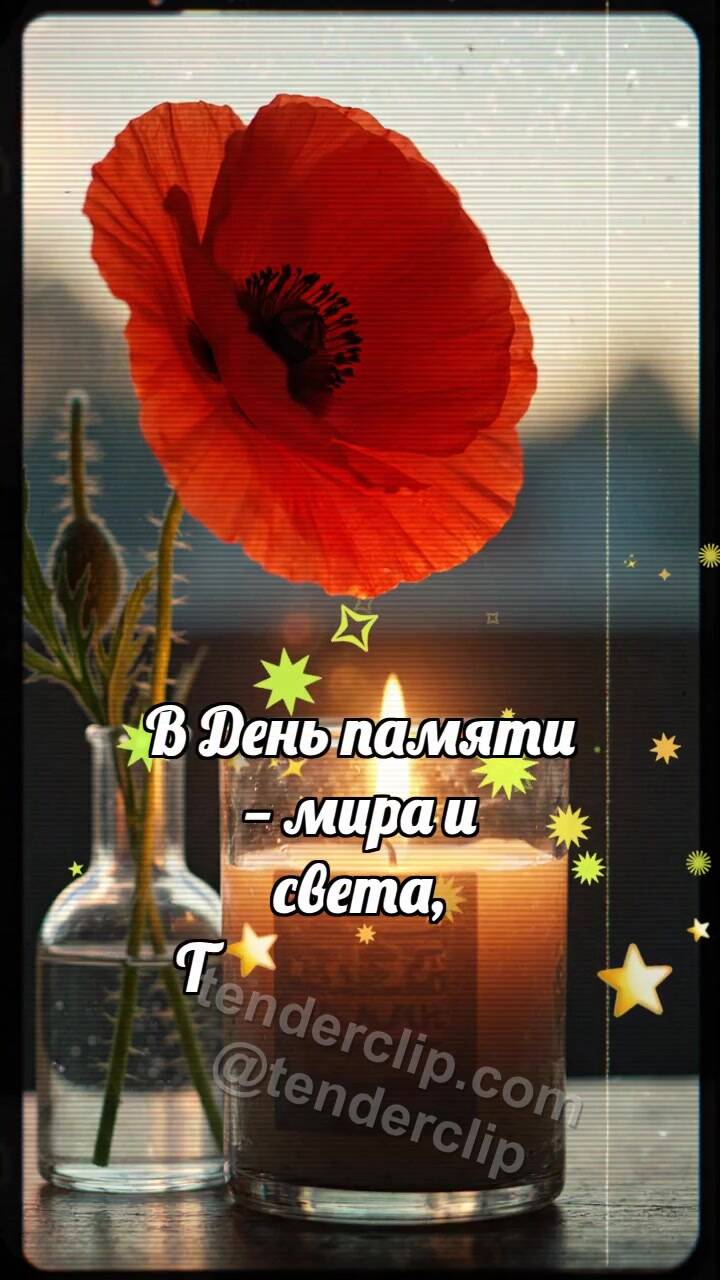С Днём памяти: Мак касается свечи