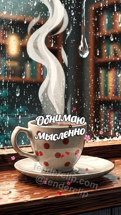 Обнимаю мысленно: одна чашка ждёт вторую