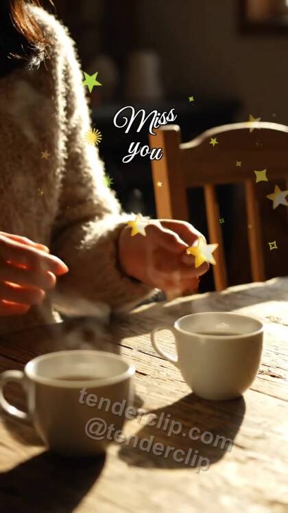 Miss you: second cup waits on the table