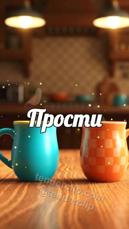Прости: две чашки снова становятся рядом