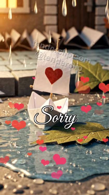 Sorry: little boat crosses a puddle