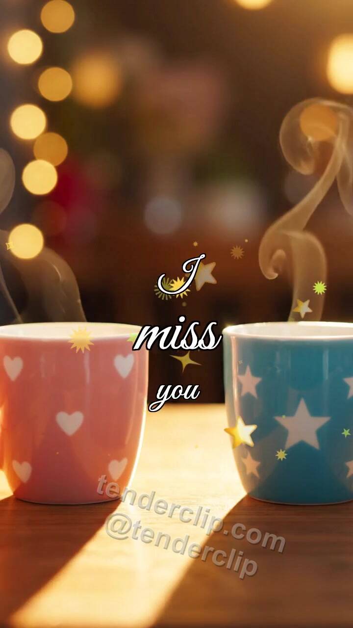 I miss you: two cups come together again