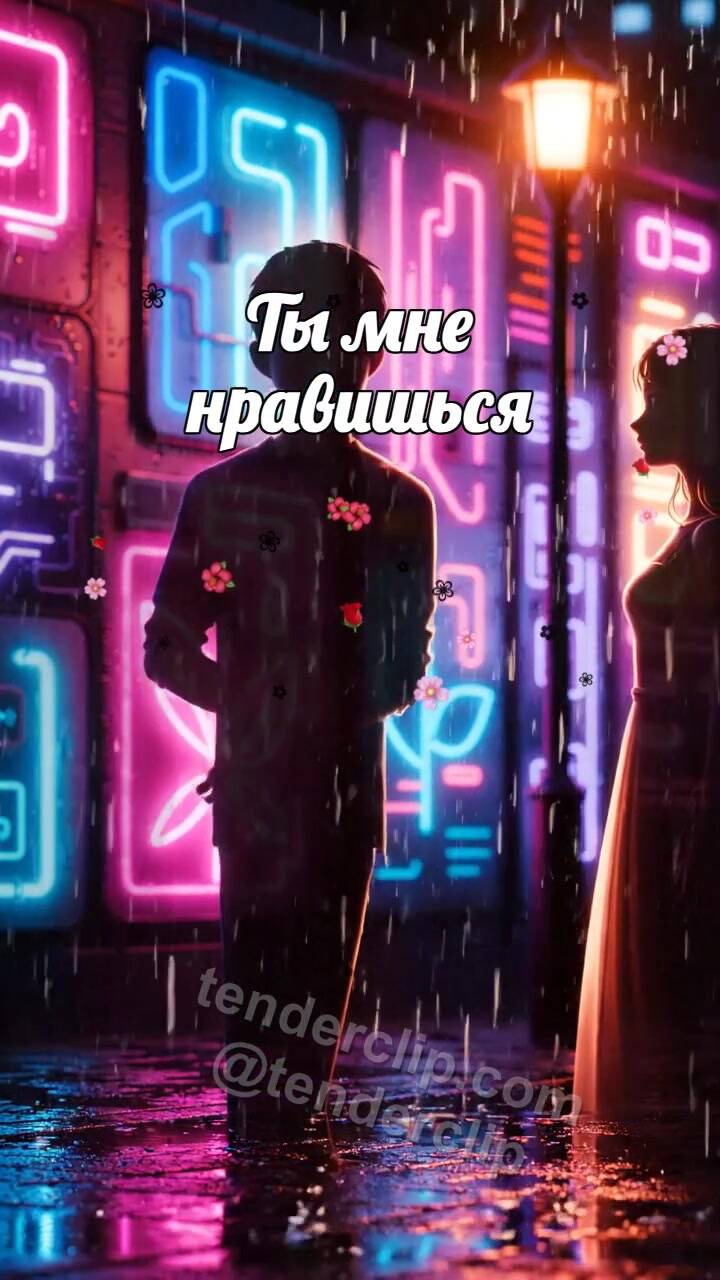 Ты мне нравишься: тень мужчины дарит цветок женщине