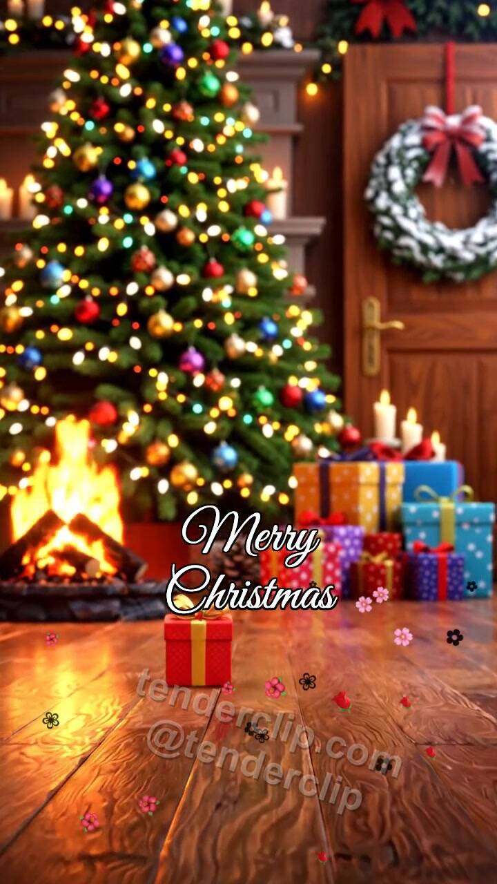 Merry Christmas: gift finds a place beside the symbol