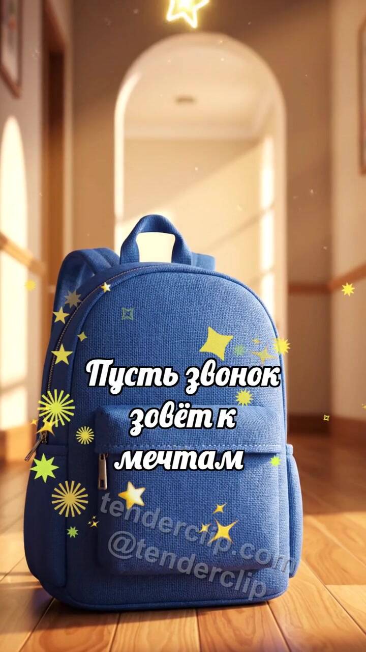 С днём знаний: Рюкзак ловит звёздочку