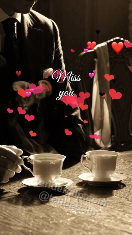 Miss you: second cup waits on the table