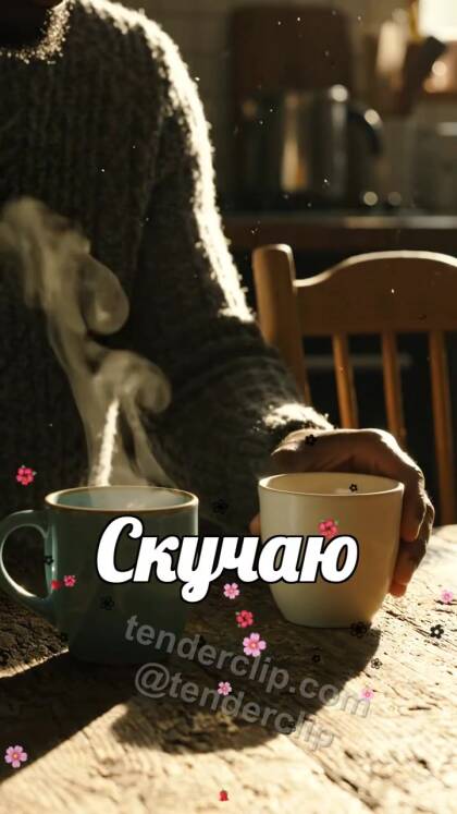 Скучаю: вторая чашка ждёт на столе