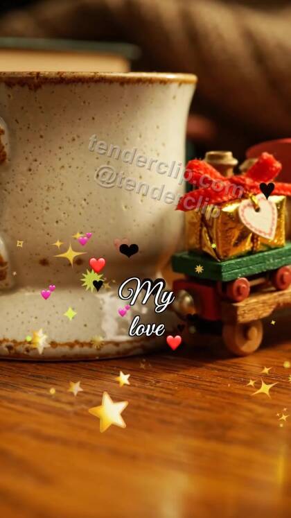 My love: toy train delivers a gift