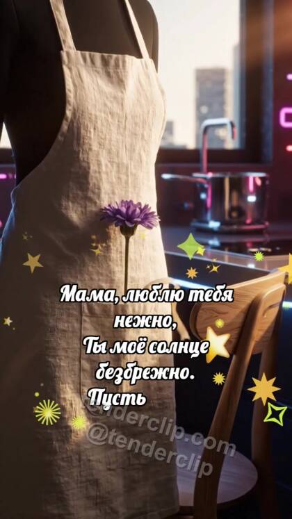 С днём матери: Фартук держит сердце