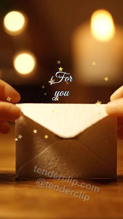 For you: envelope opens to viewer