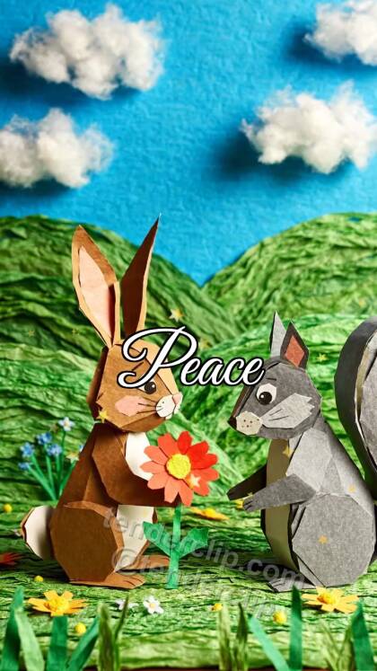 Peace: flower is offered after hesitation
