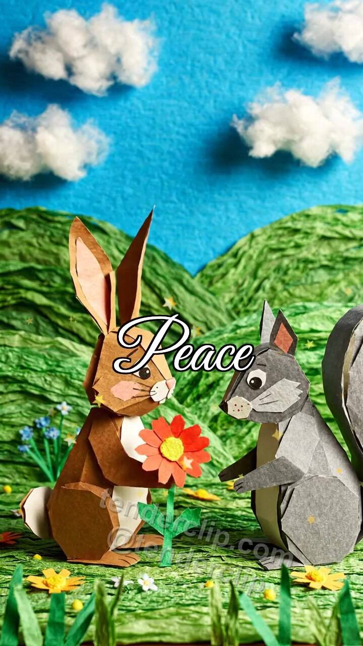 Peace: flower is offered after hesitation