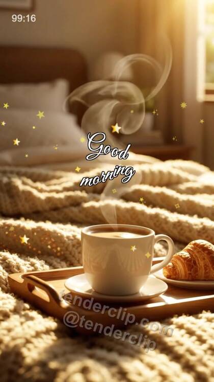 Good morning: Coffee Under the Blanket