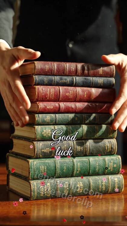 Good luck: book stack becomes stable