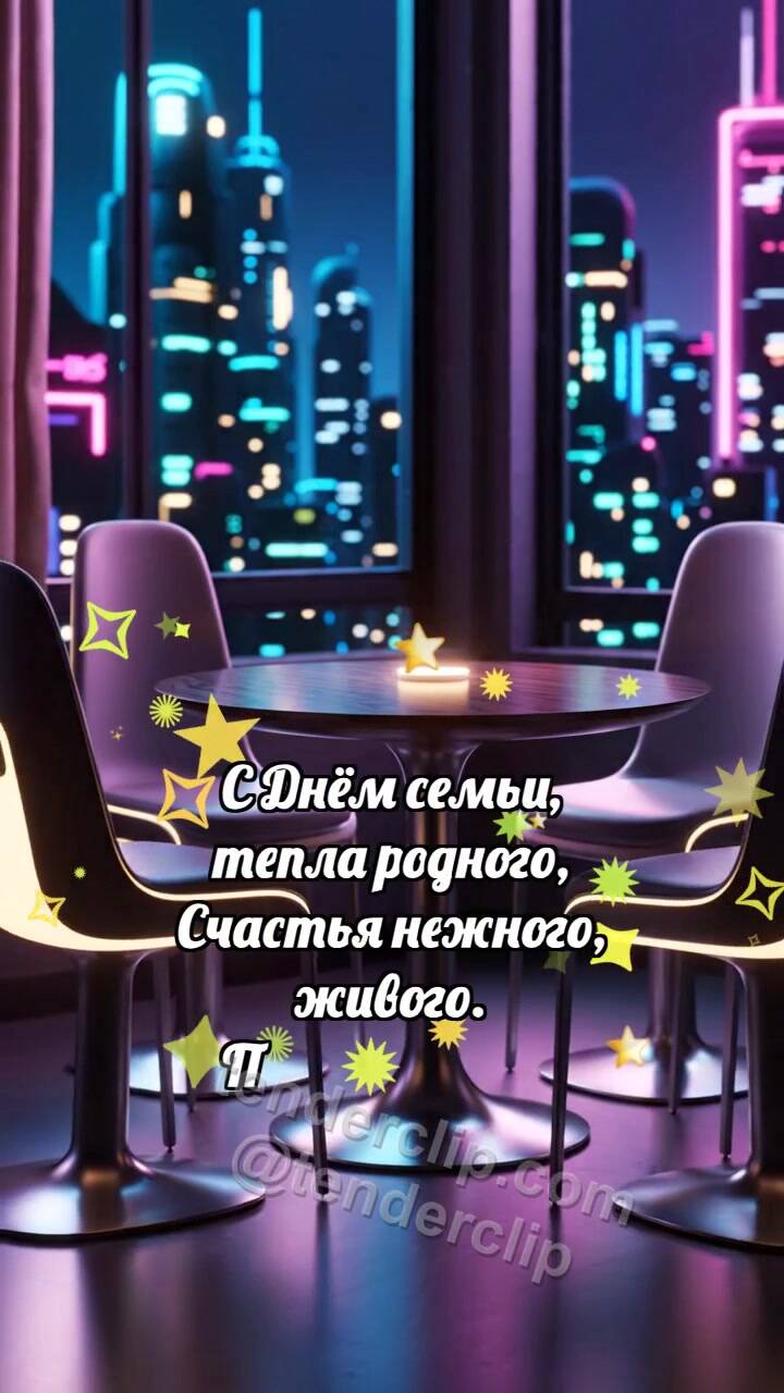 С днём семьи: Стулья собирают круг