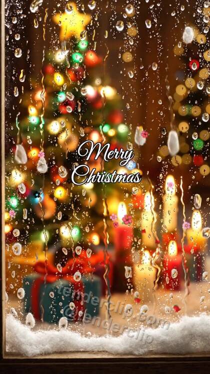Merry Christmas: rain clears into warm light