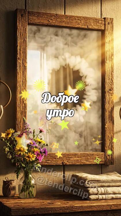 Доброе утро: зеркало очищает туман