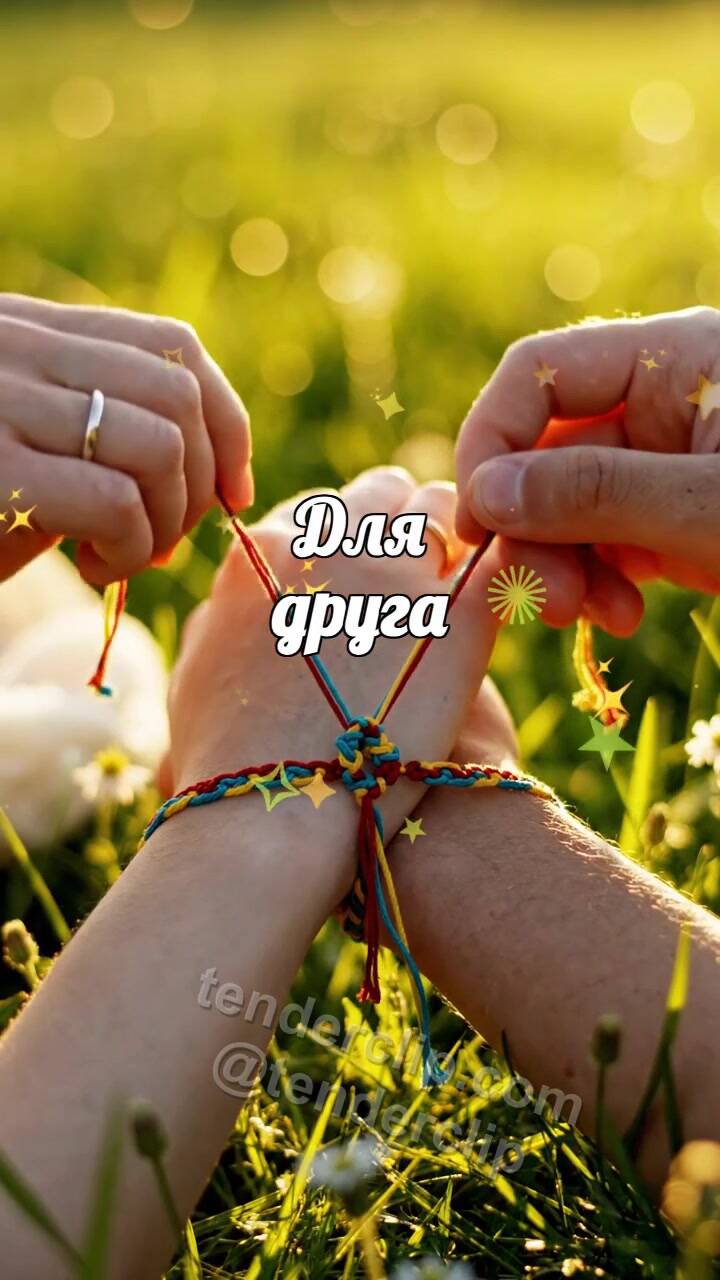 Для друга: браслет дружбы завязывается сам
