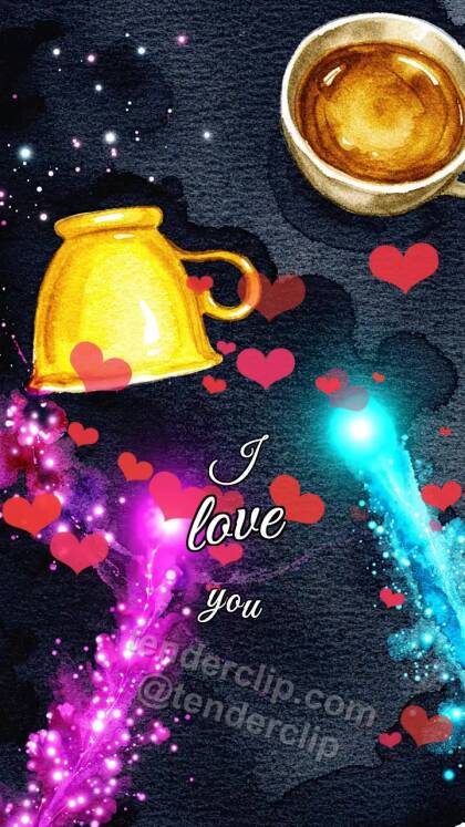 I love you: two little lights find each other