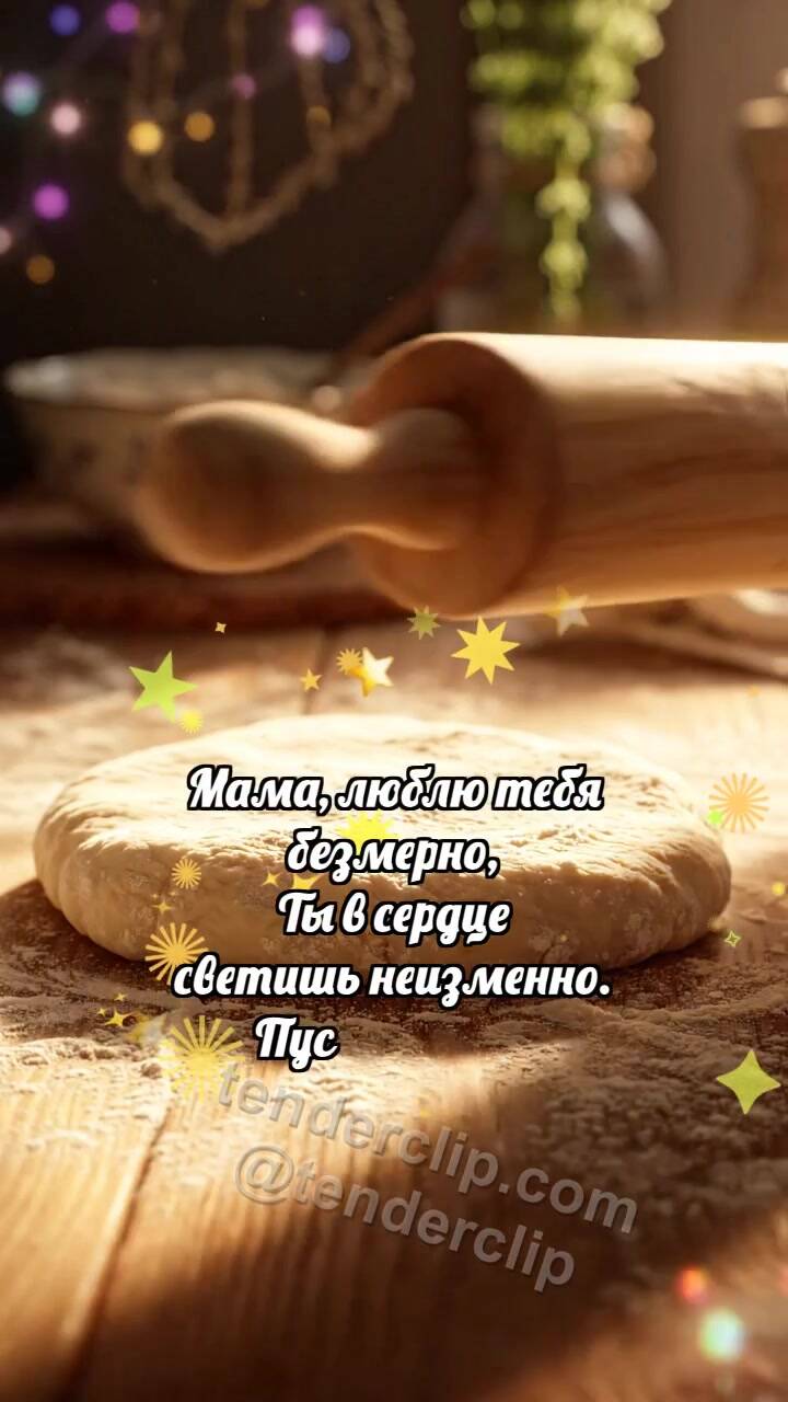 С днём матери: Скалка катает сердечко