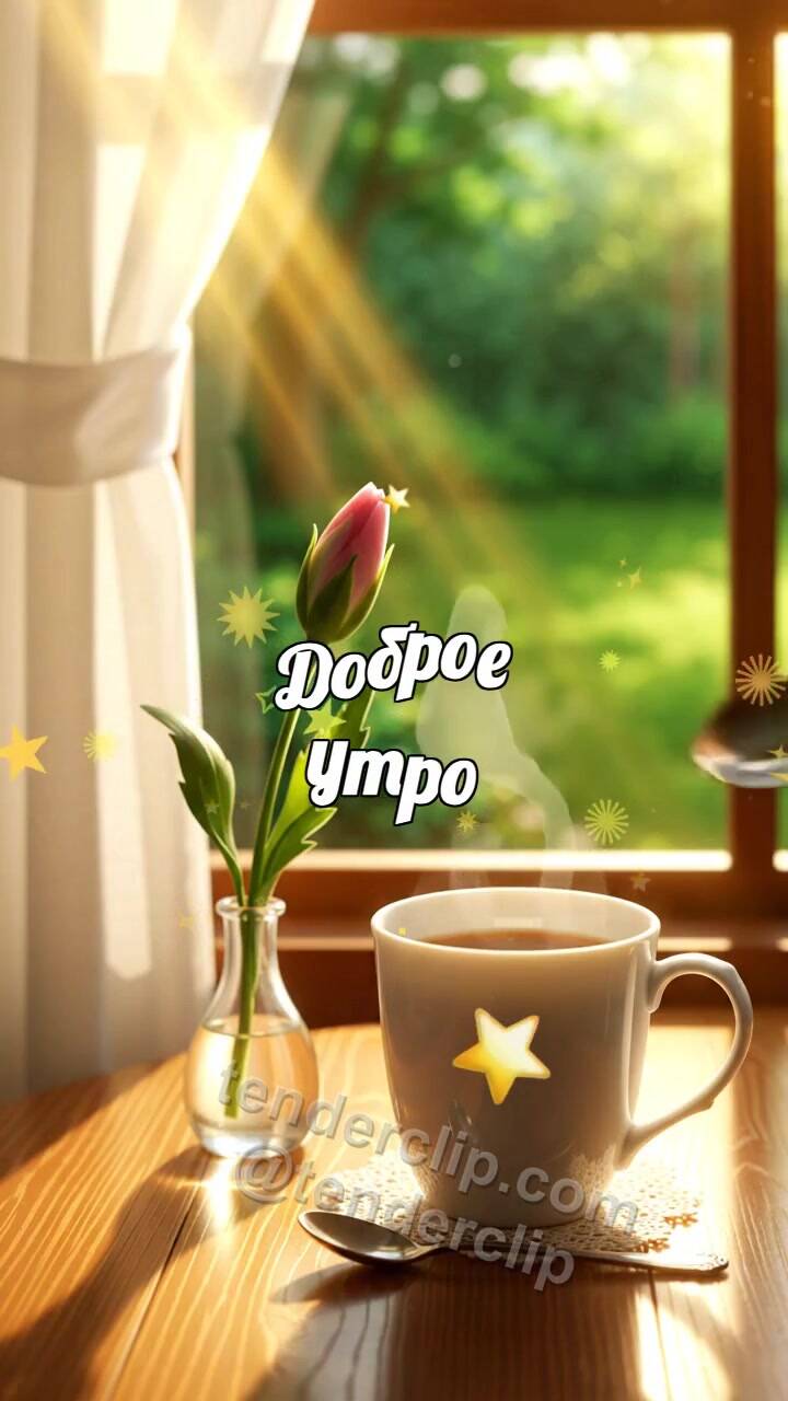 Доброе утро: солнечный луч будит чашку