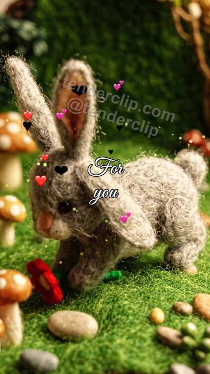For you: bunny offers a flower