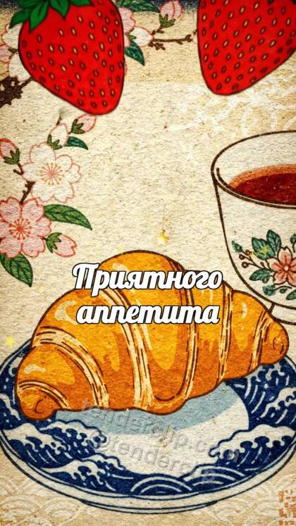 Приятного аппетита: круассан раскрывает завтрак