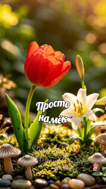 Просто намёк: цветок тянется к другому цветку