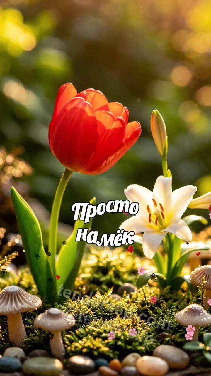 Просто намёк: цветок тянется к другому цветку