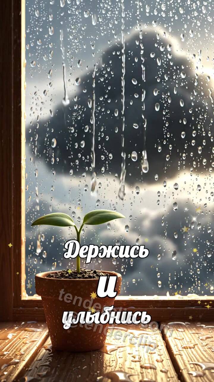 Держись и улыбнись: свет пробивается после дождя