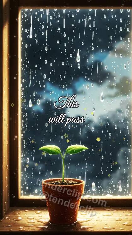 This will pass: light breaks after rain